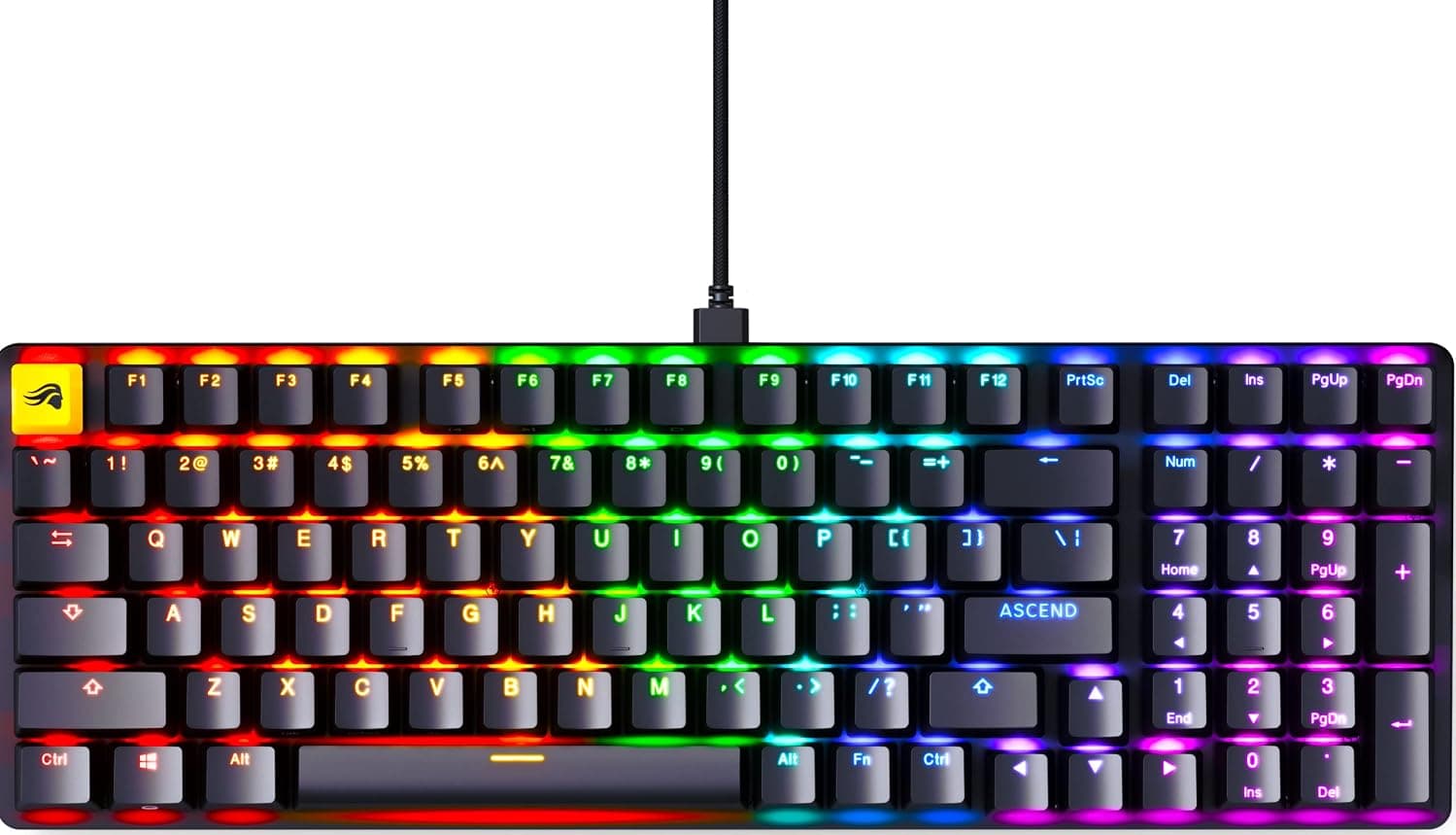 Glorious GMMK 2 Full Size Prebuilt ANSI 375.92 mm, Full-size Linear